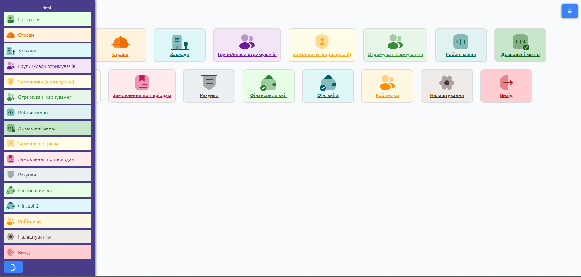 Адмін модуль - панель управління